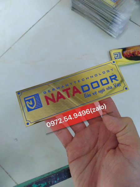 tem inox gương vàng